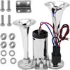 Bocina de aire de caracol integrada de doble tubo compresor 600DB motor unido tweeter para coche transfronterizo