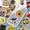 Pegatinas Decorativas Personalizadas Estilo Nuevo Transfronterizo de 50 Piezas Calavera Poción Mágica Estilo Gótico Retro Pegatinas de Graffiti de Boticario