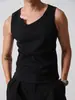 Fitness Esportivo Slim Fit Meninos Versátil Colete Sem Mangas Roupa Íntima Colete Masculino Camiseta Básica Cor Sólida