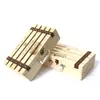 Comercio Exterior Transfronterizo Vino Tinto Champagne Caja Doble de Madera Empaque de Vino Caja de Regalo Caja de Madera para Vino Caja para Vino Extranjero