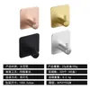 Gancho de metal sin rastro para puerta trasera transfronterizo, gancho de cocina y baño, gancho de aluminio espacial sin clavos, gancho para ropa de baño, gancho individual