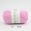 Bola de Hilo de Algodón Leche de 4 Hebras Hecha a Mano DIY Muñeca Tejida Ramo Sombrero Sin Bolitas