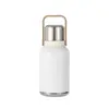Botella de agua de gran capacidad personalizada para deportes al aire libre, portátil para uso en exteriores, botella térmica para coche, acero inoxidable 316, con asa, adecuada para preparar té