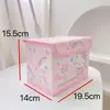 Nueva Caja de Almacenamiento de Escritorio Plegable con Tapa, Estilo Lindo y Femenino, Forma de Corazón y Pez Feo, Bolsa Organizadora para Cosméticos y Artículos Varios