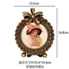 Marco de Fotos Dorado en Relieve Estilo Europeo Retro, Decoración de Pared para Hogar y Casa de Huéspedes, Pared de Fotos para Colgar en la Pared, Accesorios para Fotos
