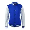 Chaqueta de Béisbol de Vellón de Mink Coreano con Bloques de Color Versátiles Ropa Exterior Unisex Ropa de Trabajo para Equipo Personalizable con Logo