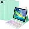 Funda Protectora para iPad Adecuada para Ipad11 Generación Pro11Air Funda para Tableta con Cubierta de Teclado Bluetooth, Ranura para Bolígrafo, Teclado Magnético