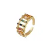 Moda Europea y Americana Nueva Joyería de Mano Anillo Retro Redondo Hueco Anillo de Celebridad de Internet Elegante Anillo de Cola Retro Accesorios Nuevo