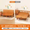 Sofá cama, plegable, de doble propósito, adecuado para apartamentos pequeños, multifuncional, extensible, diseño simple, individual o doble, para siestas, cama plegable de bambú