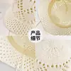 Chapéu de Pescador Trançado Vazado para Mulheres, Estilo Coreano para Primavera e Verão, Chapéu Balde Respirável para Proteger do Sol, Versátil para Passeios, Faz o Rosto Parecer Menor, Chapéu com Proteção Solar