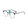 Al por mayor 12076 Modernos y Tendencia Monturas de Gafas para Cejas de Celebridades de Internet, Mismo Estilo que Marcas Populares, Monturas de Gafas Incrustadas Finamente Elaboradas