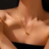 Collar de Frijol de Amor de Plata de Ley S925 Andywen para Mujer 2025 Nuevo Popular Joyería de Plata Collar de Lujo Ligero Nicho Candado