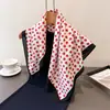 Pañuelo Cuadrado Pequeño de Algodón Puro para Primavera y Verano con Acabado de Alta Gama, Pañuelo de Seda Estampado, Pañuelo para la Cabeza, Chal, Pañuelo para el Cuello, Pañuelo Profesional para el Cuello de Mujer, Bufanda