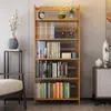 Armário de produto de bambu bolsa especial estante de bambu prateleira de armazenamento simples estante de livros S de bambu para crianças espessa