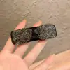 Pasador de Pelo con Lazo de Pedrería Negra Estilo Coreano Lujo Ligero Accesorio para el Cabello Pinza Versátil Pinza Bb Pinza para Flequillo Lateral Accesorio para el Cabello