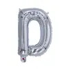Globos de Foil Plateados de 16 pulgadas con Letras Inglesas A-Z y Números 0-9, Soportan Varios Conjuntos de Combinaciones de Globos de Papel de Aluminio