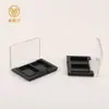 2 Compartimentos, 2 Colores, Tapa con Ventana Totalmente Transparente, Caja para Sombras de Ojos, Caja para Rubor, Disco de Iluminador para Contorno, Caja de Embalaje, Materiales de Empaque para Maquillaje al por Mayor