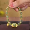 Pulsera Flor de Loto Cubo de Azúcar 2024 Nuevo Paso a Paso Flor de Loto y Pulsera para Mujer Diseño de Nicho Ins Más Fácil de Combinar Moda Pulsera