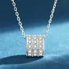 Collar de Forma de Cintura Completo de Diamantes para Mujer, Plata S925 Chapada en Oro, Artesanía Exquisita, Cadena para Clavícula con Colgante de Perla de la Fortuna de Gama Alta de Nicho