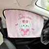 Cortinas Lindas de Gato para Coche, Cortinas Parasol de Dibujos Animados para Coche, Cortinas Lindas de Protección Solar y Aislamiento Térmico para Coche de Bebé