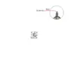 Acessórios de Joias para Piercing em Liga de Titânio F136 Zircônia Cravejada Studs para Orelha Studs para Lábio Studs para Língua Studs para Sobrancelha Acessórios de Joias para Piercing
