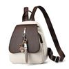 Mochila Feminina 2023 Novo Estilo Luxo Acessível Versátil Cor Contrastante Bolsa Feminina Moderna Mochila para Estudante Universitário Mochila para Deslocamento Viagem