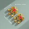 Aleación que retiene el color longevidad cerradura accesorios de bricolaje esmalte ruyi candado de oro accesorios para pulsera collar campana candado de seguridad