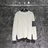 TIME BREATHE Jersey de Cuello Redondo Twist tb Primavera y Otoño Estilo Perezoso de Gama Alta Ropa Exterior para Mujer Jersey de Punto
