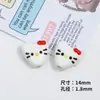 Cuentas Cerámicas con Agujero Recto en Forma de Corazón Estilo Ins Impresas Pintadas a Mano Materiales para Joyería Hecha a Mano DIY Collares Pendientes Accesorios