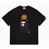 24 Tendencia Caliente de Verano en Línea: Camiseta bAPe Cabeza de Mono, Diseño Camuflaje, Camiseta Unisex de Manga Corta con Cuello Redondo