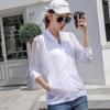 Ropa de protección solar para mujer, ultrafina, transpirable, estilo coreano, ropa de protección solar hueca de verano, nueva chaqueta de manga larga para hombre, abrigo de primavera y otoño