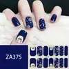 ZA adesivo de unha branco sem cozer à prova d'água total patch de arte de unha sentido avançado estilo simples cola de esmalte atacado