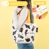 Bolsas de Mano Tejidas Personalizadas Transfronterizas en Stock, Bolsas de Compras Tejidas Regalo Creativo, Bolsas Tejidas Impermeables Laminadas de Gran Capacidad