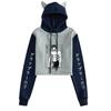 Dientes de Corte Baki Fan Ma Dientes de Corte Dibujos Animados Sudadera Holgada Jersey Transfronterizo Mismo Estilo para Hombres y Mujeres Top Verano Niñas