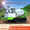 Caminhão-tanque de transporte de cimento de esteiras, terras agrícolas de alto padrão, caminhão misturador comercial especial, caminhão misturador de esteiras de concreto todo-terreno