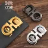 Atacado de fabricantes masculino couro cabeça liga automática fivela cinto fivela calças fivela acessórios 3,5cm clipe