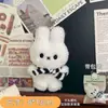 Lindo Colgante Llavero de Peluche de Conejito, Adorable Muñeca Calmante Colgante para Bolsa, Regalo para Niñas, Muñeca de Dibujos Animados