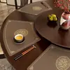 Mantel individual en forma de abanico para mesa redonda grande, Mantel de estilo chino nuevo, Mantel individual para vajilla, Mantel curvo de alta gama para mesa de comedor de hotel y restaurante