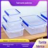 Caixa Plástica para Armazenamento de Alimentos, Recipiente para Alimentos de Geladeira, PP Espessado Suprimentos de Hotel, Caixa de Armazenamento Selada Transparente com Tampa