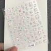 Lindos Pegatinas de Arte para Uñas de Dibujos Animados Gato Kt Repujadas Hellokitty Hello Kitty Manual DIY Pegatinas Decorativas para Uñas Ccd