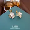 Clip de Oreja Geométrico de Perlas de Gama Alta Retro para Mosquiteros, Pendientes de Lujo Nicho Accesible, Elegantes Sin Agujeros en las Orejas, Pendientes Pequeños Simples con Fragancia