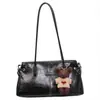 Bolsa Grande de Nova Moda Super Quente para Mulheres Versátil de Ombro Único Elegante Couro Encerado Oleado Moda Casual Outono/Inverno 2026