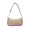 Bolso cuadrado pequeño de moda estilo dulce transfronterizo para mujer, nuevo bolso de hombro tejido de paja con bloques de color para el verano 2026, bolso de axila de moda