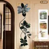 Plantas Verdes Artificiais para Decoração ao Lado do Móvel da TV, Plantas Grandes para a Sala de Estar, Ficus Elástica Preta, Árvore Falsa Estilo Vintage