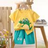 Terno de manga curta das crianças algodão meninos T-shirt bebê verão roupas infantis meninas shorts roupas do bebê verão atacado