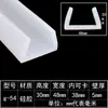 Tira de vedação em U tira de borda de silicone tira de borda para equipamento mecânico resistente a altas temperaturas tira de moldagem em fibra de vidro tira decorativa