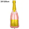 Exportação Transfronteiriça Balão de Alumínio Filme Garrafa de Vinho Grande de Formato Especial Decoração de Festa Bar Festa Balão de Taça de Vinho Estrangeiro