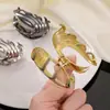 Pinza Metálica Irregular para Coleta Alta para Mujer, Estilo Coreano Elegante, Pinza para el Cabello Anticolapso en la Parte Posterior de la Cabeza, Pinza de Tiburón Pasador Tocado