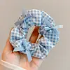 Elástico de Cabelo com Laço de Renda Estilo Coreano para Meninas, Corda Fofa para Coque, Acessório de Cabelo de Alta Elasticidade