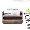 Portatarjetas de Madera, Caja de Almacenamiento de Tarjetas para Escritorio de Oficina, Soporte de Tarjetas de Presentación de Madera Maciza, Personalizable con Logo Publicitario
